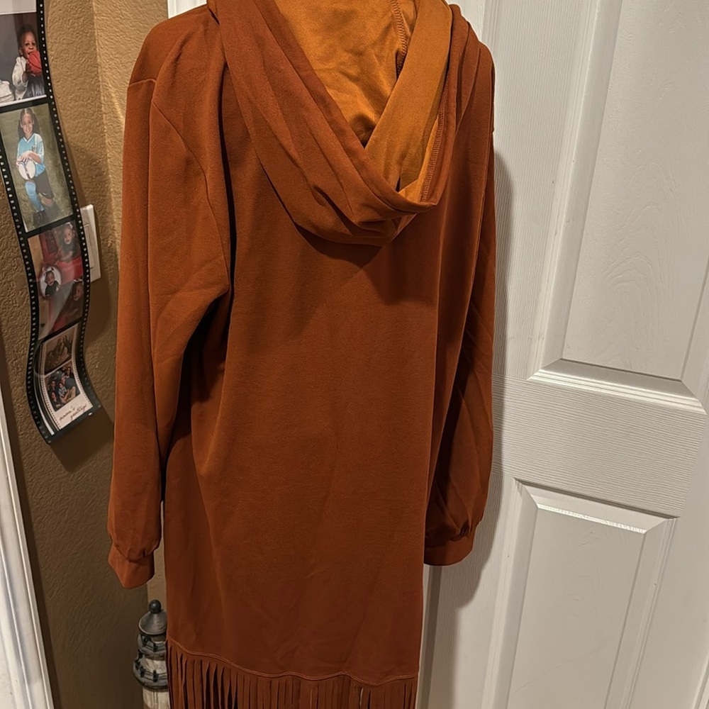 Hooded Fringe Dress - image 7